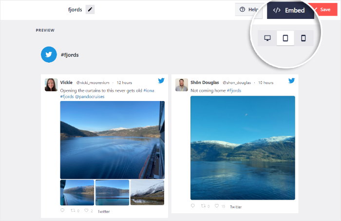 responsive feed options twitter feed 2 update