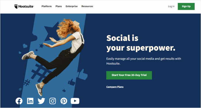 hootsuite social feed aggregator