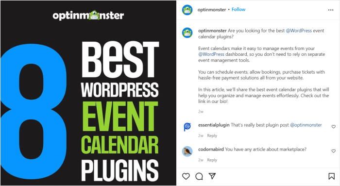 ein Beispiel für visuelle Inhalte für Ihre sozialen Medien