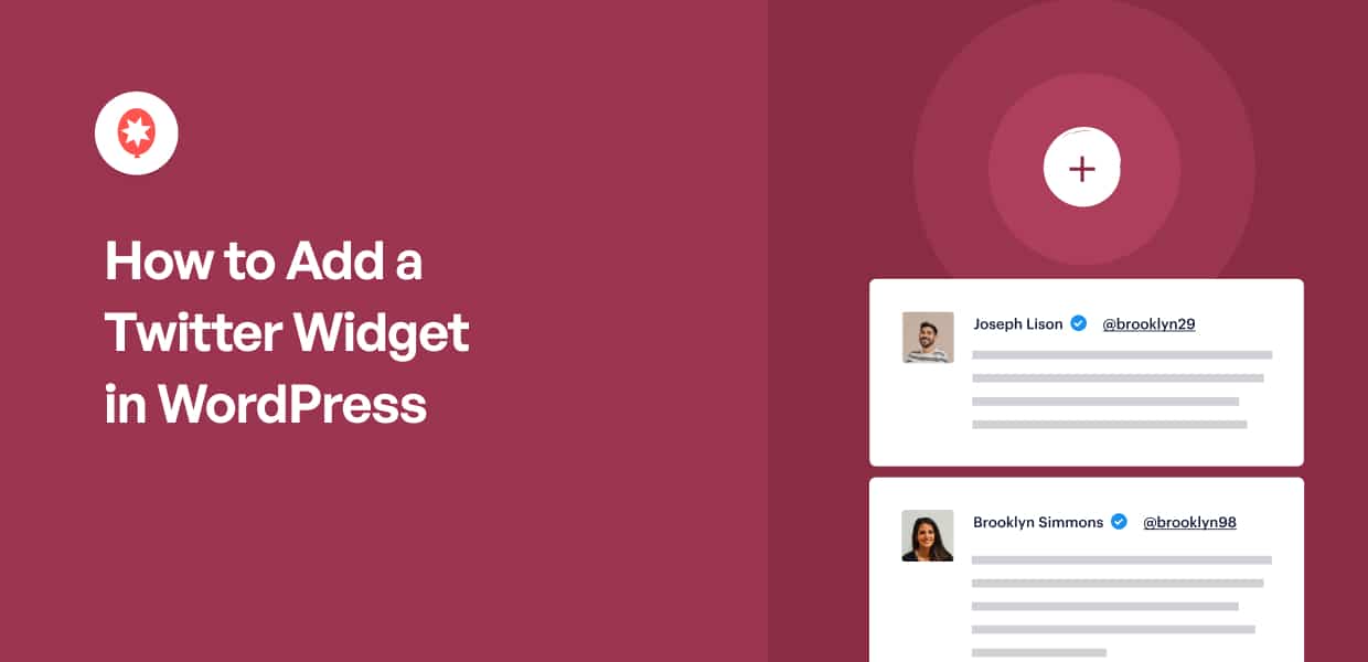 How to Add a Twitter Widget in WordPress