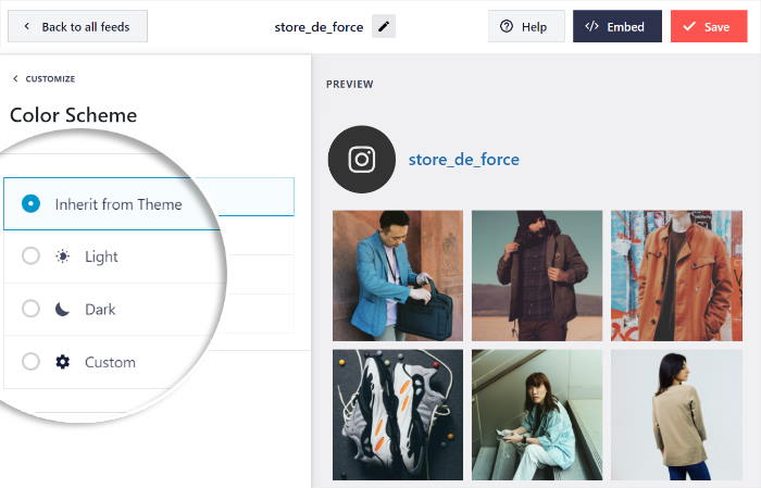 elija su esquema de color elementor