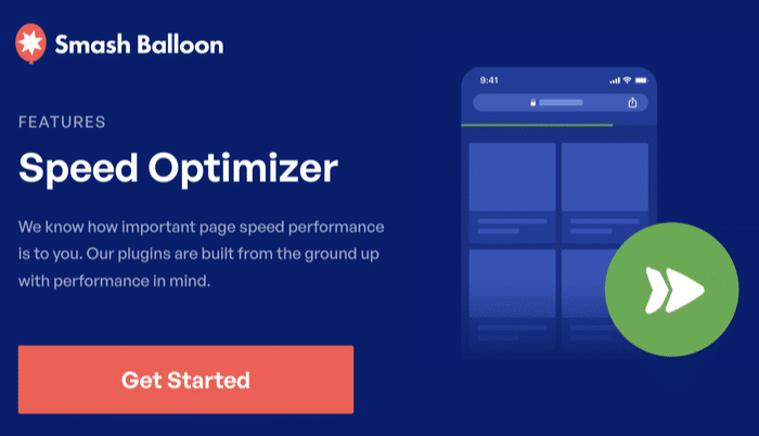 smash balloon's speed optimization feature