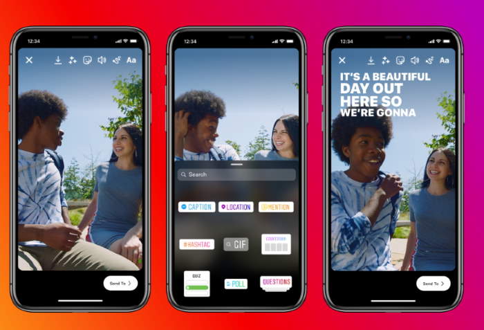 esempio di sottotitolo della didascalia di instagram