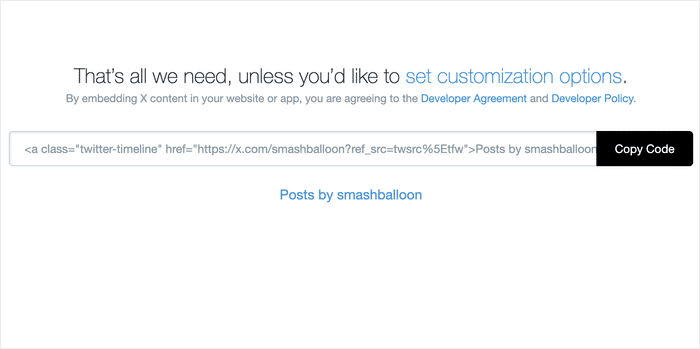 embed error for the manual method of twitter embeds - Smash Balloon embed error for the manual method of twitter embeds