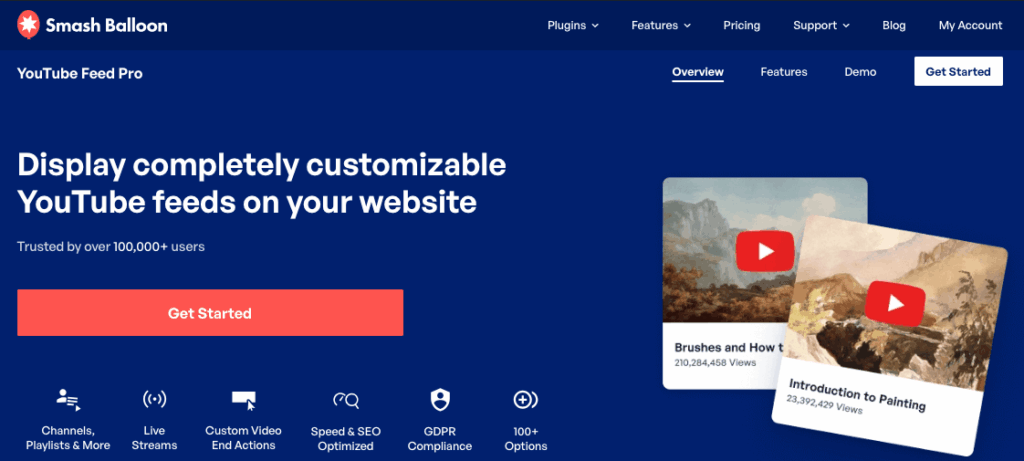 youtube feed pro homepage