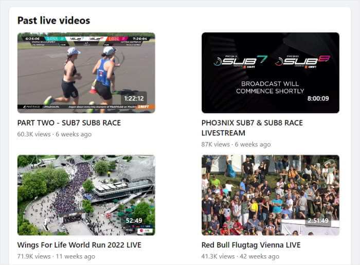 poster des livestreams sur facebook