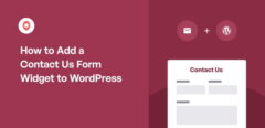 WordPressにお問い合わせフォームウィジェットを追加する方法