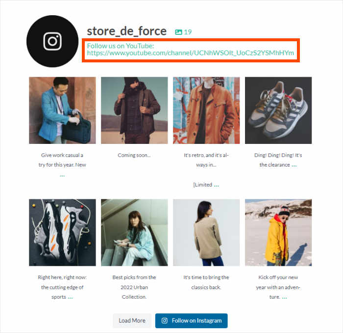 adicionar ligação à sua biografia do instagram
