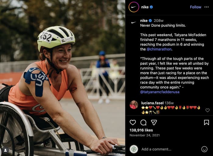 example of a high quality instagram post