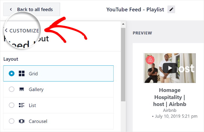 Ihre Video-Feeds noch einmal individuell anpassen