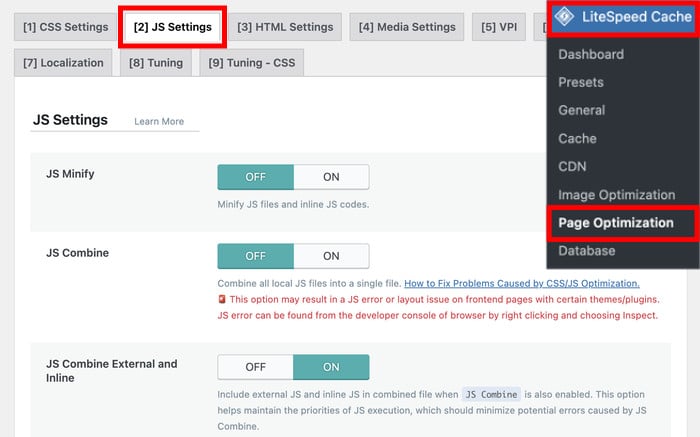 open js settings for litespeed cache - Smash Balloon open js settings for litespeed cache