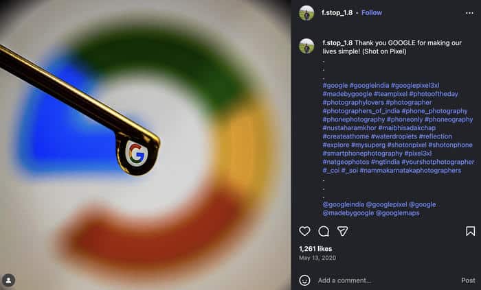 example of a well shot photo using a phone