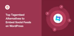 Las mejores alternativas a Tagembed para incrustar feeds sociales en WordPress