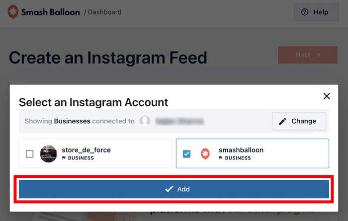 adicionar o seu perfil de instagram ligado