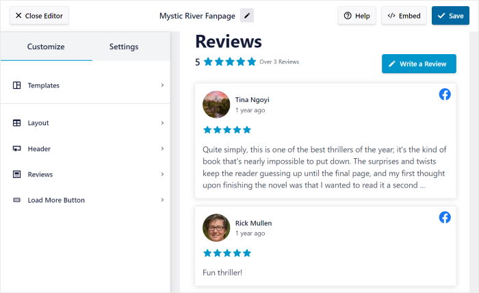 commentaires feed pro live feed editor