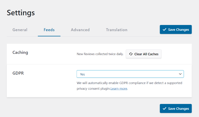 definições gdpr comentários feed pro