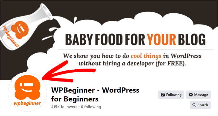 tamaño de la imagen de facebook para la foto de perfil