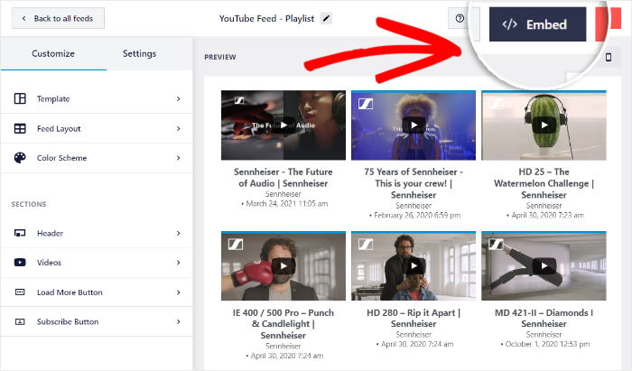 incorporar facilmente várias listas de reprodução