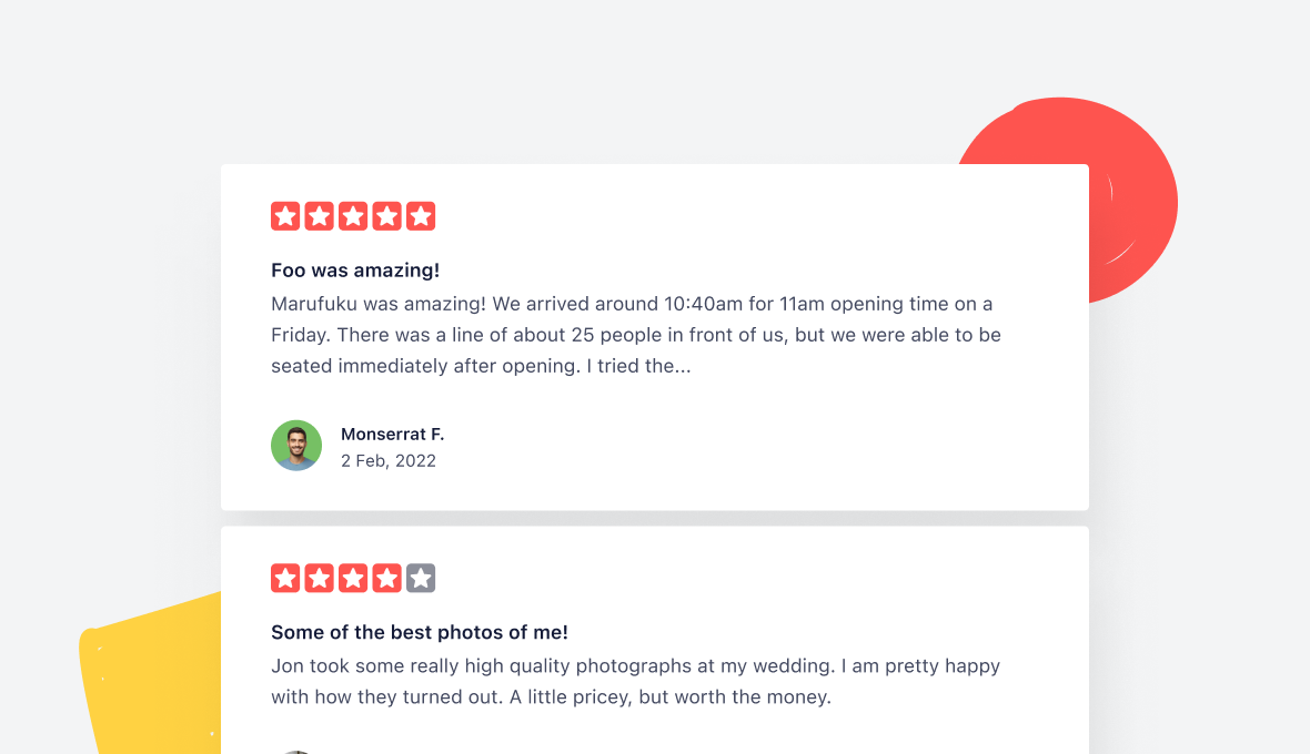 Learn more about Reviews feeds