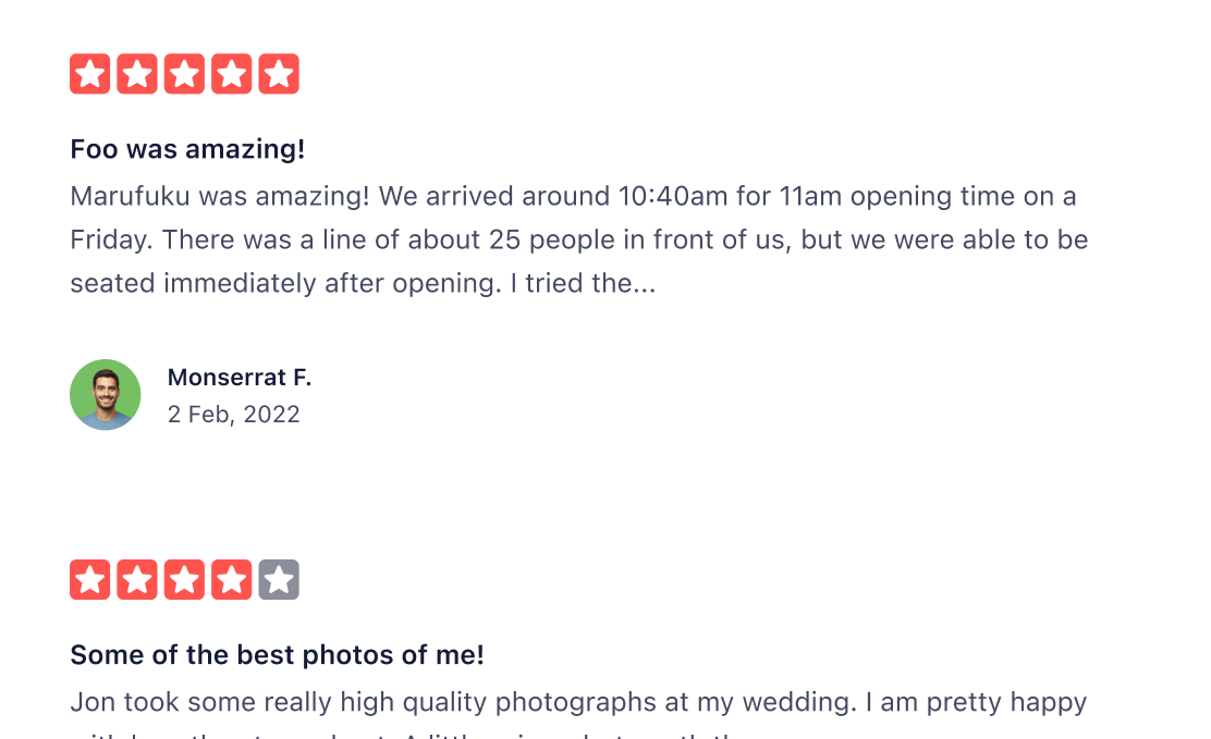 See Reviews Feed Pro in Action