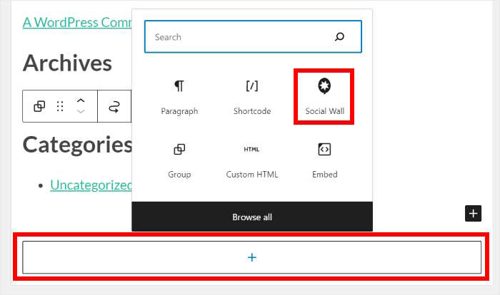 ein Social Wall Widget in Ihre Sidebar einbinden