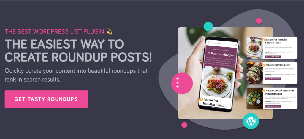 o wp tasty é o melhor plugin de receitas para wordpress