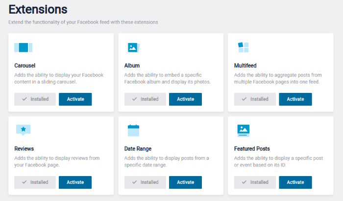 facebook feed pro complementos con funciones adicionales