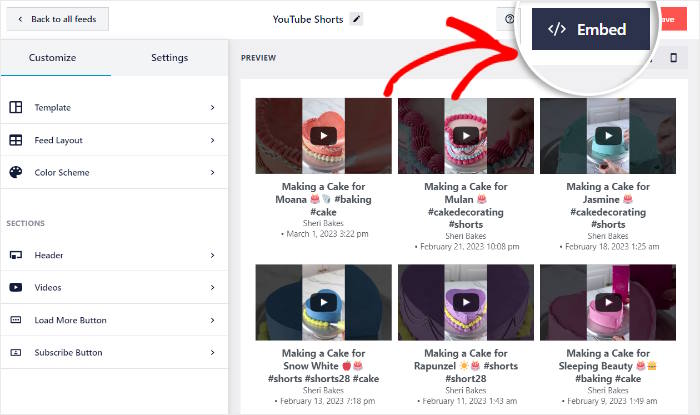 youtube shorts in wordpress einbetten