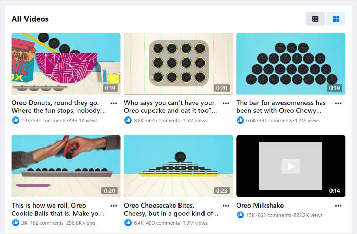 example post videos on facebook