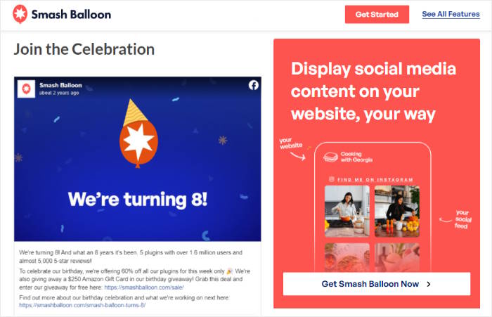 embed facebook giveaway post