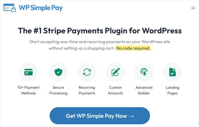 wp simple pay ホームページ