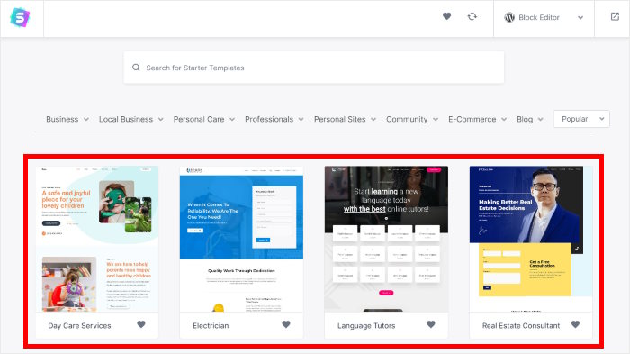 selezionare modello wp astra.jpg