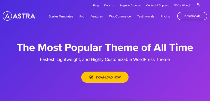 plugin per il tema wordpress wp astra