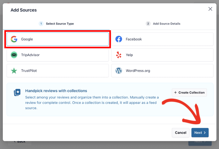 scegliete google come fonte