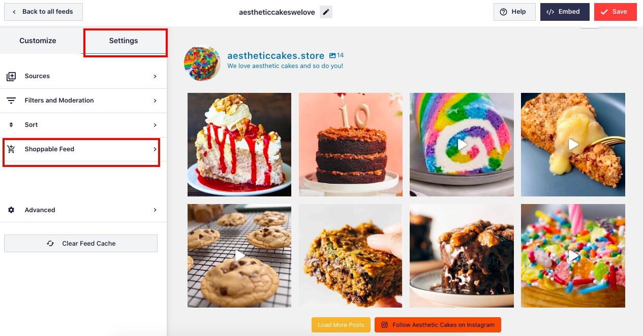 einkaufbare Instagram-Feeds 