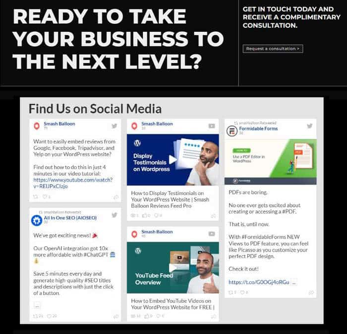 social wall pro example