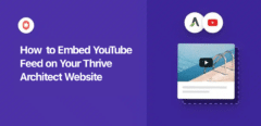 youtube-feed in den thrive architect einbetten