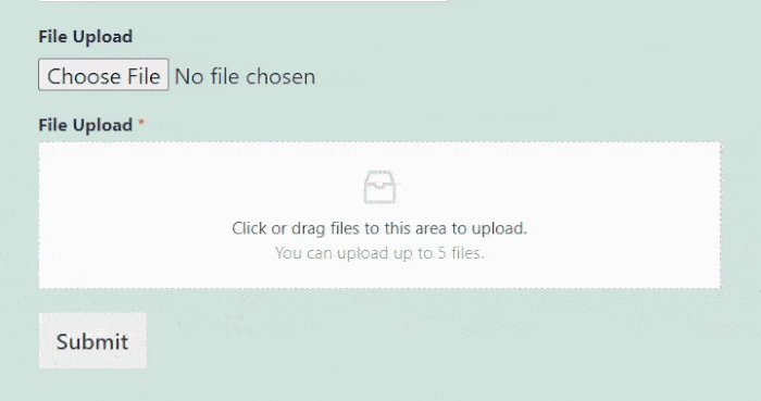 drag and drop wpforms