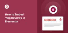 how to embed yelp reviews in elementor