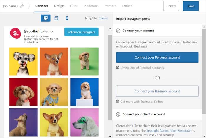 interface live customizer spotlight
