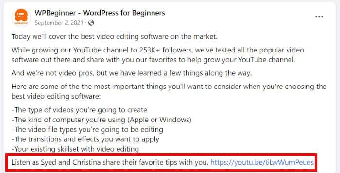 compartir videos youtube facebook