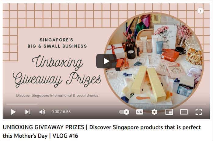 ejemplo de sorteo en youtube