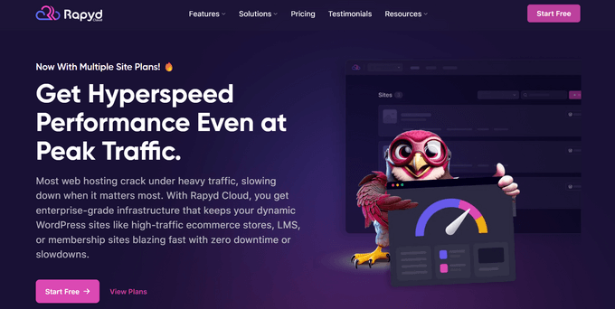 Hosting WordPress gestito da Rapyd Cloud