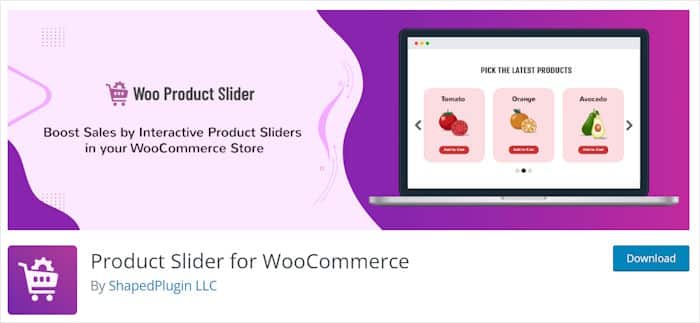 Product Slider for WooCommerce plugin