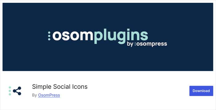 Plugin de WordPress para iconos sociales simples