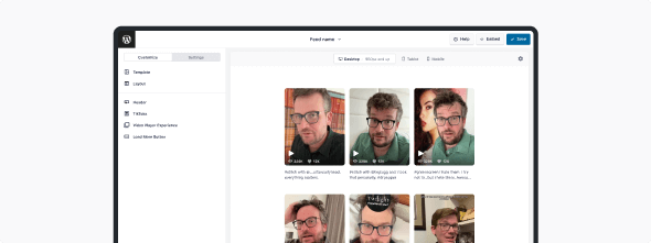 Visueller Feed-Anpasser