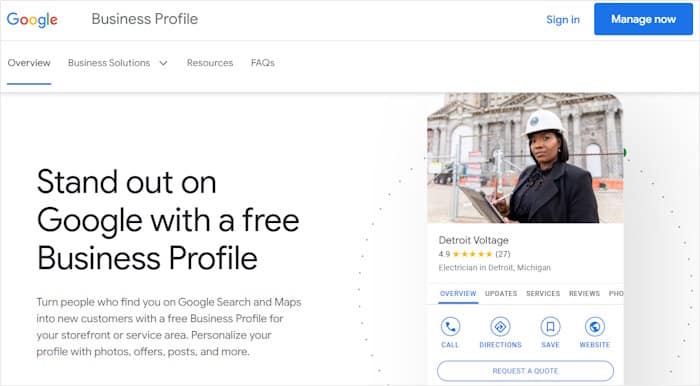 Google Business Page