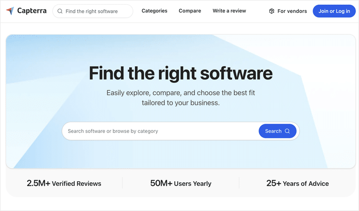 capterra yelp alternative tool