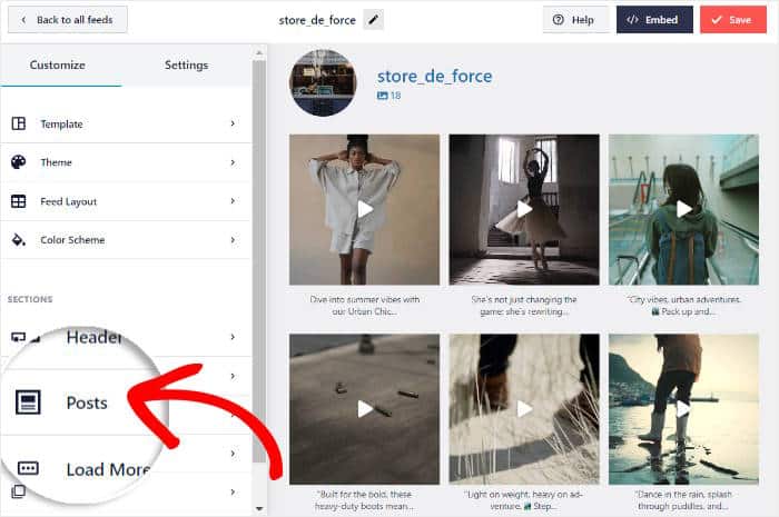 open your post options instagram 