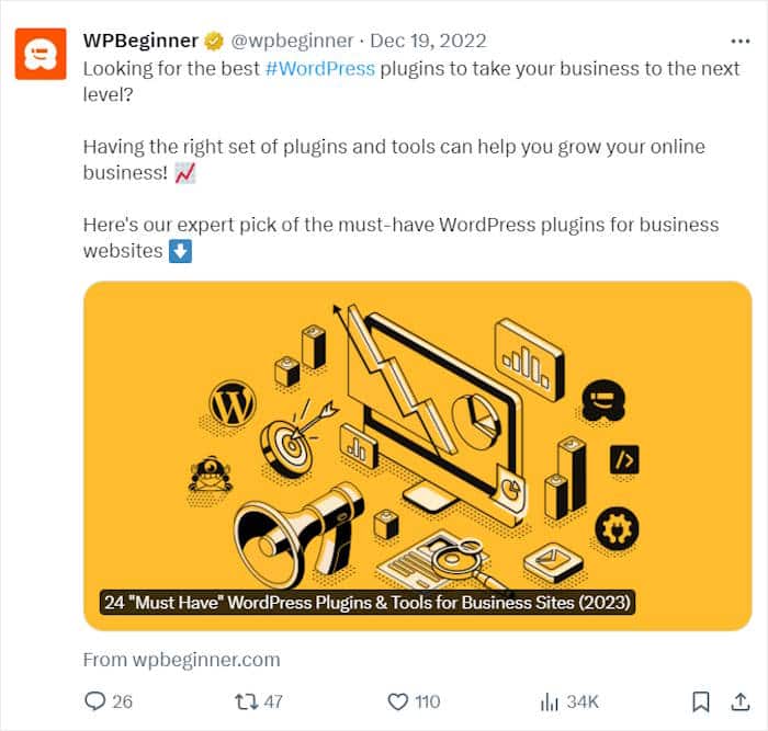 wpbeginner crosspost Inhalt
